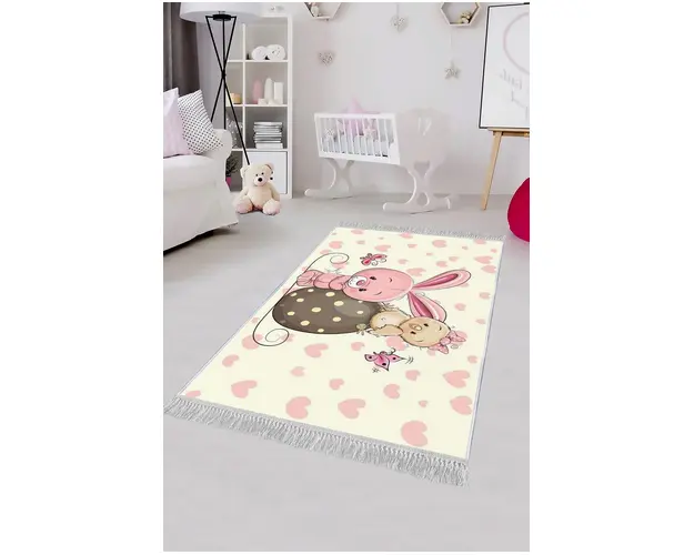 Covor de hol, ELS530, 80x150 cm, Catifea, Multicolor