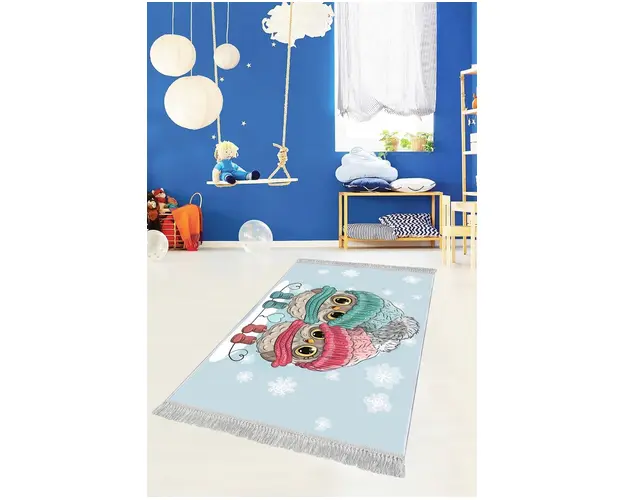 Covor de hol, ELS532, 80x150 cm, Catifea, Multicolor