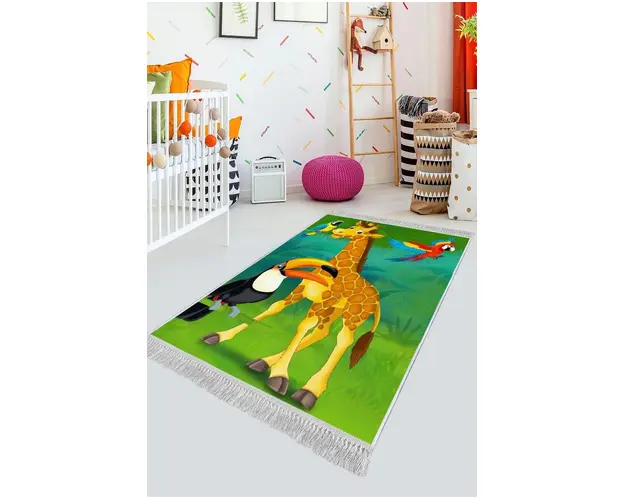 Covor de hol, ELS536, 80x150 cm, Catifea, Multicolor