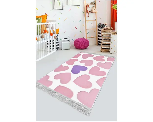 Covor de hol, ELS537, 100x300 cm, Catifea, Multicolor