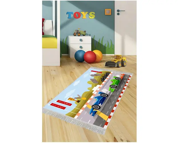 Covor de hol, ELS543, 100x300 cm, Catifea, Multicolor