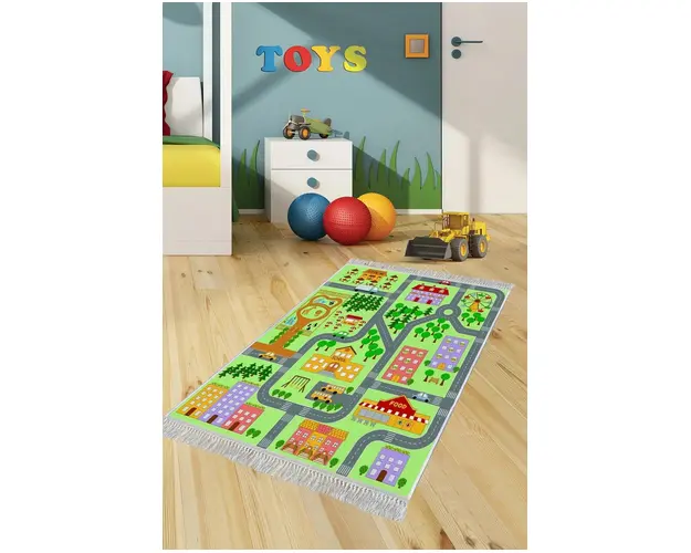 Covor, ELS547, 140x220 cm, Catifea, Multicolor