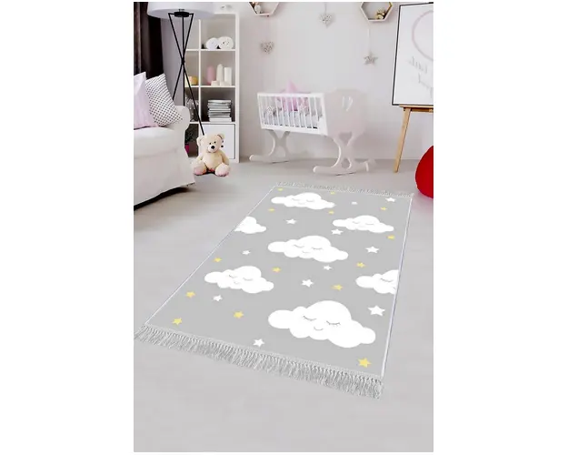 Covor de hol, ELS583, 80x150 cm, Catifea, Multicolor