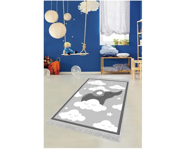 Covor de hol, ELS590, 100x150 cm, Catifea, Multicolor