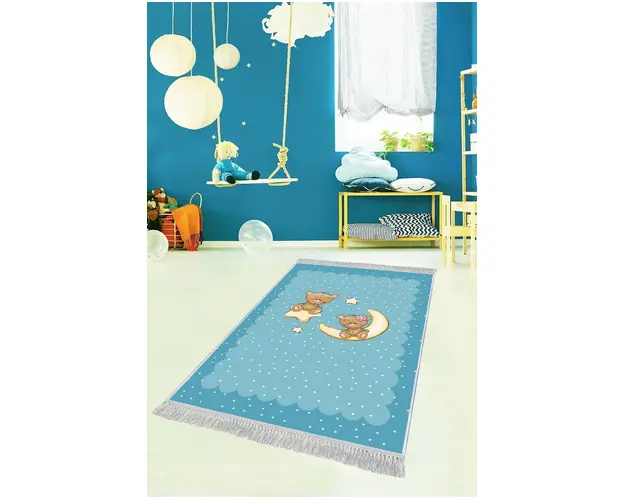 Covor de hol, ELS599, 100x300 cm, Catifea, Multicolor