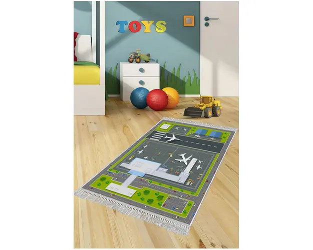 Covor de hol, ELS633, 80x150 cm, Catifea, Multicolor