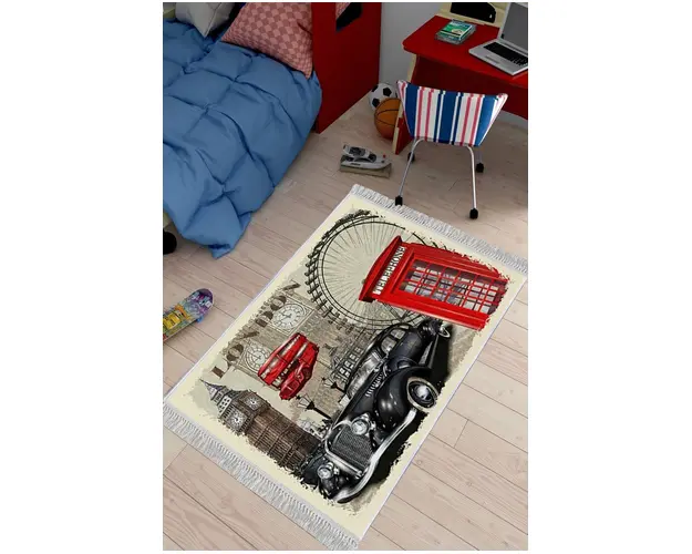 Covor, ELS640, 140x220 cm, Catifea, Multicolor