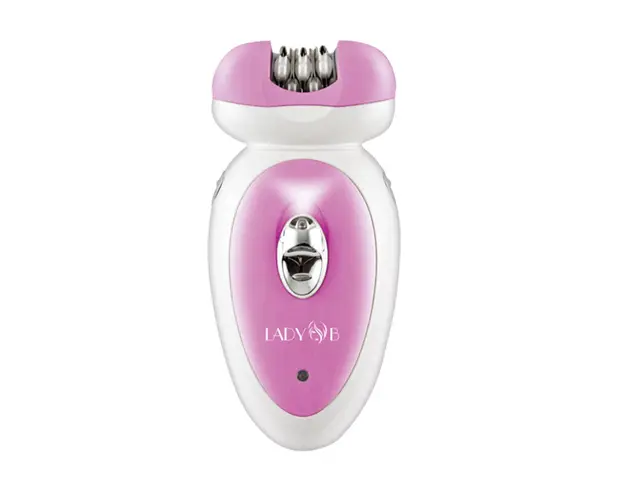 Epilator reincarcabil cu 3 capete interschimbabile Beper, 19x7x23.5 cm, alb/roz