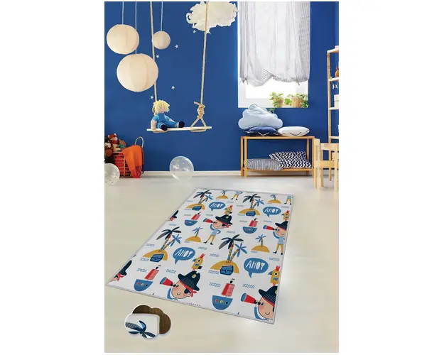 Covor de hol, EXFAB18, 80x200 cm, Poliester, Multicolor