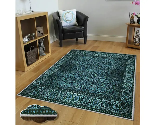 Covor de hol, EXFAB259, 80x300 cm, Poliester, Multicolor