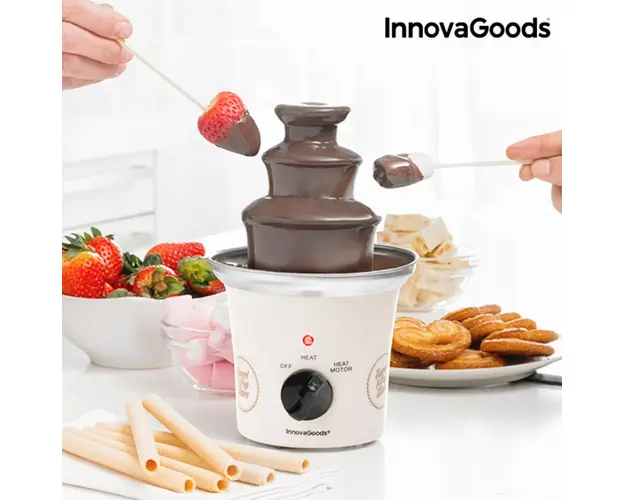Fantana de ciocolata Sweet & Pop InnovaGoods, 15x23 cm, ABS/inox