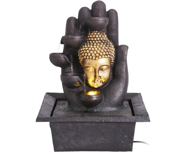 Fantana decorativa Buddha, 30x24x40 cm, poliston