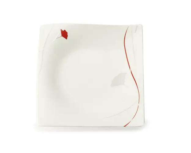 Farfurie Passion, Maxwell &amp; Williams, 27 x 27 cm, portelan, alb/rosu