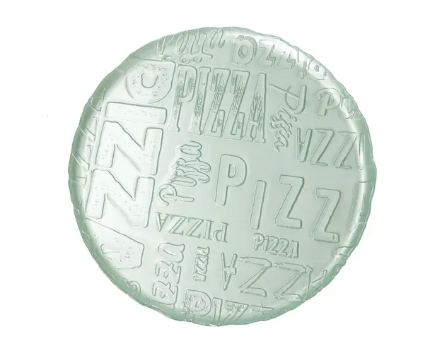 Farfurie pentru pizza Brandani, 34 cm, sticla, albastru aqua