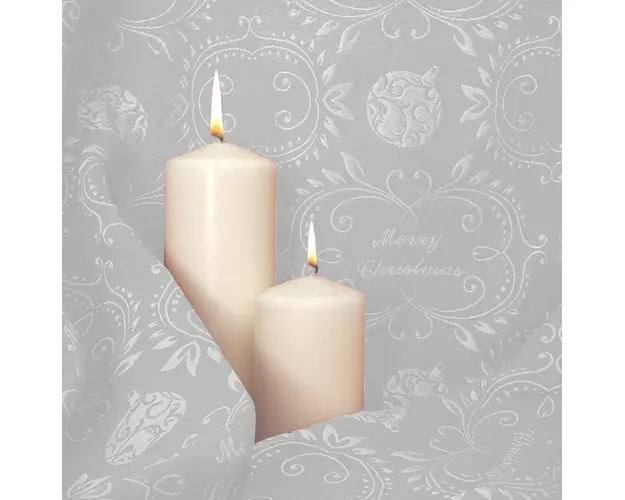 Fata de masa, Bedora Xmas Silver, 160 x 320 cm, jacquard