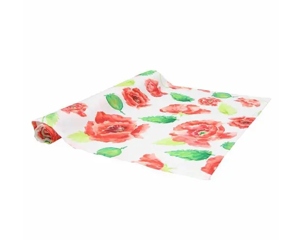 Fata de masa runner, Tognana, Papavero, 40 x 140 cm, 100% poliester, multicolor