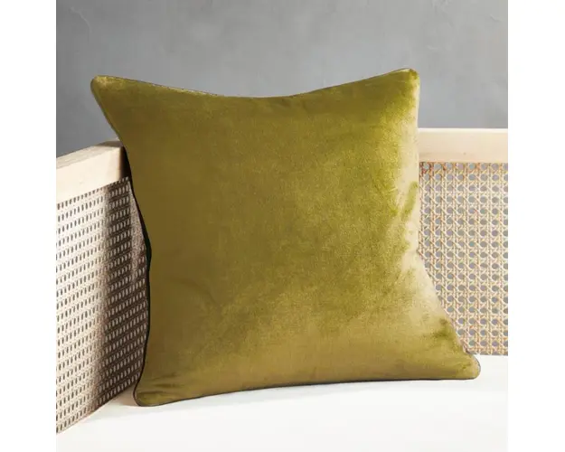 Fata de perna Velvet, Heinner, 45x45 cm, poliester, galben