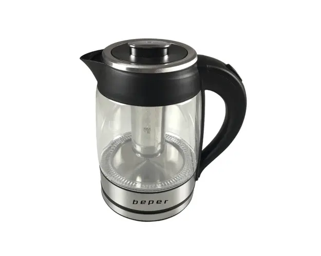 Fierbator 2 in 1 pentru apa si ceai BB.103, Beper, 2200 W, 1.8 L