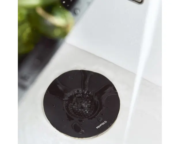 Sita pentru scurgerea de la chiuveta Easy Cook, Homla, 13 cm, silicon, negru