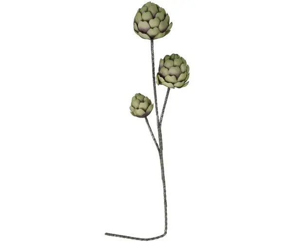 Floare artificiala Anghinare, H96 cm, poliester, verde