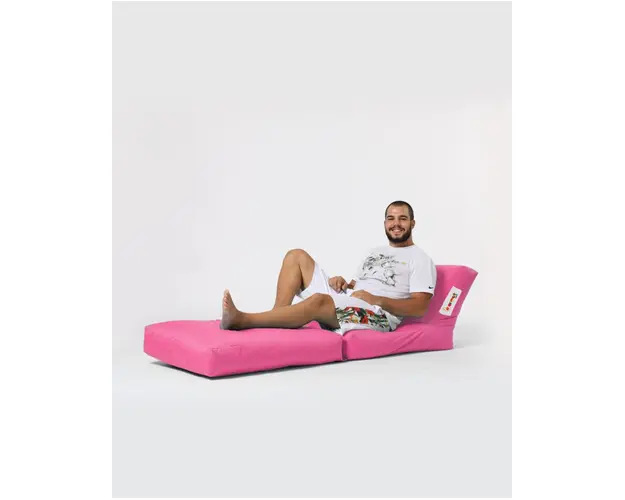 Fotoliu extensibil, Siesta, Ferndale Bean Bag, 55 - 180 cm, poliester impermeabil, roz