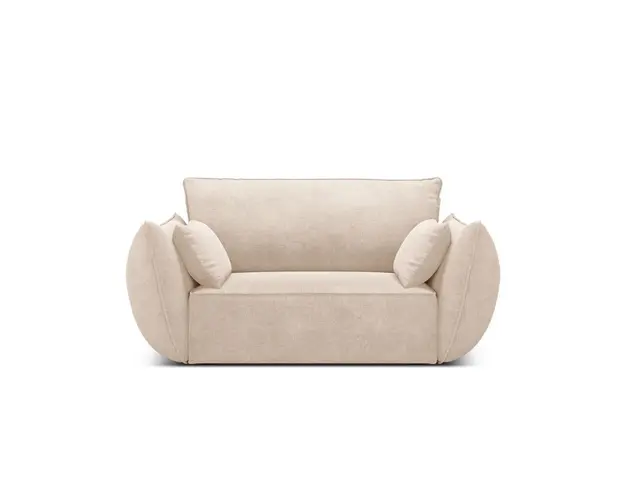 Fotoliu, Kaelle, Micadoni Home, BL, 128x100x85 cm, poliester chenille, bej