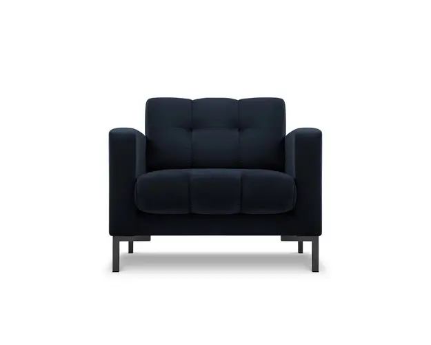 Fotoliu, Mamaia, Micadoni Home, BL, 87x92x75 cm, catifea, albastru inchis