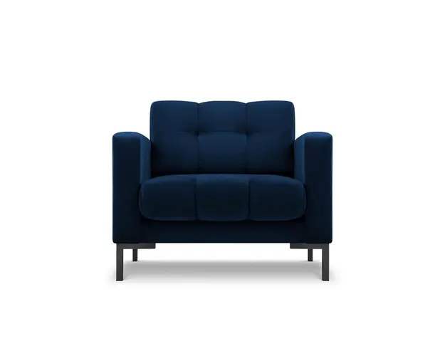 Fotoliu, Mamaia, Micadoni Home, BL, 87x92x75 cm, catifea, albastru regal