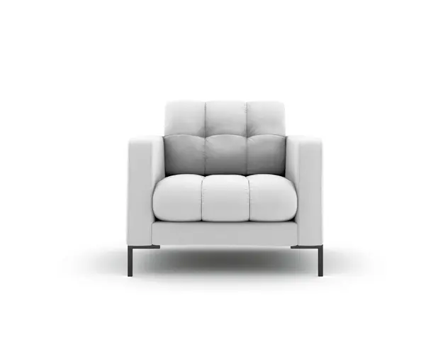 Fotoliu, Mamaia, Micadoni Home, BL, 87x92x75 cm, tesatura tip twill, gri deschis