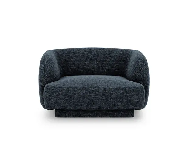 Fotoliu, Miley, Micadoni Home, BL, 109x85x74 cm, poliester chenille, albastru regal