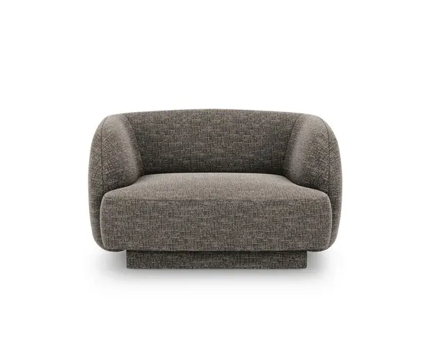 Fotoliu, Miley, Micadoni Home, BL, 109x85x74 cm, poliester chenille, gri