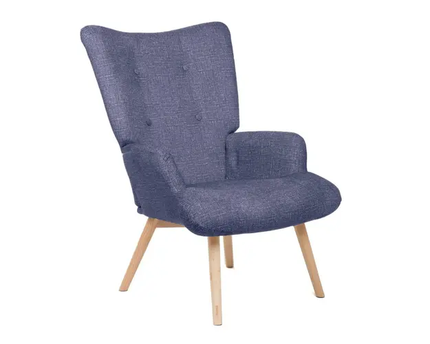 Fotoliu Moss Pop, Homla, 70x55x95 cm, lemn/poliester, albastru