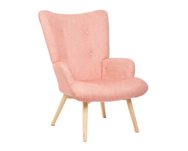 Fotoliu Moss Pop, Homla, 70x55x95 cm, lemn/poliester, roz