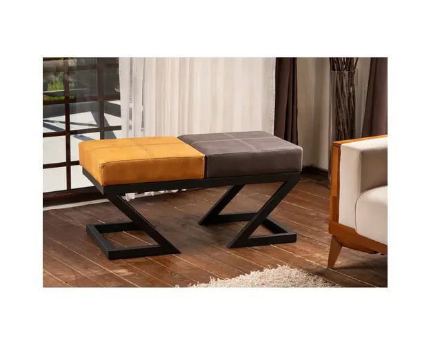 Taburet, Grace, 591GRC1114, Metal, Mustar / Antracit