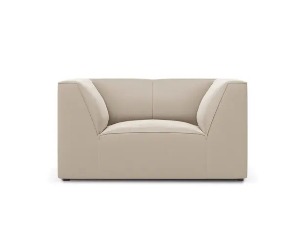 Fotoliu, Ruby, Micadoni Home, BL, 120x93x69 cm, catifea, bej