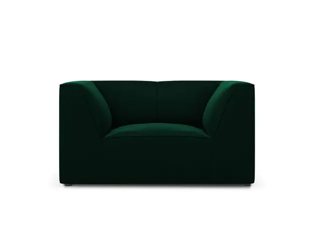 Fotoliu, Ruby, Micadoni Home, BL, 120x93x69 cm, catifea, verde bottle