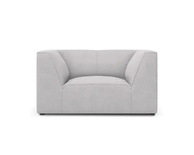 Fotoliu, Ruby, Micadoni Home, BL, 120x93x69 cm, poliester, gri deschis