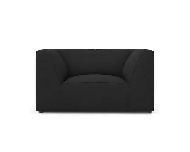 Fotoliu, Ruby, Micadoni Home, BL, 120x93x69 cm, poliester, negru