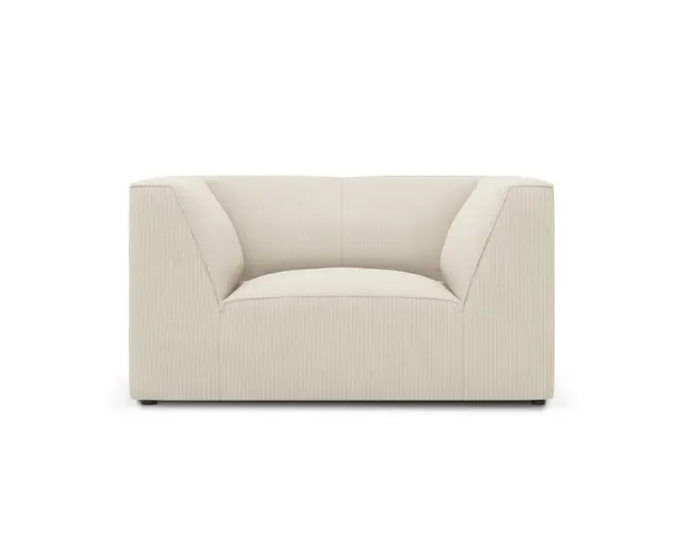 Fotoliu, Ruby, Micadoni Home, BL, 120x93x69 cm, velur, bej deschis