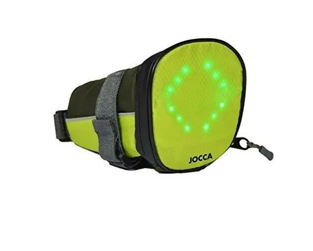 Geanta cu indicator luminos pentru bicicleta Jocca, unisex, negru/galben