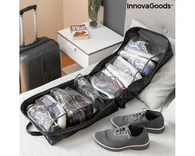 Geanta de calatorie pentru incaltaminte, Doshen InnovaGoods, 6 perechi pantofi, 35x50x20 cm