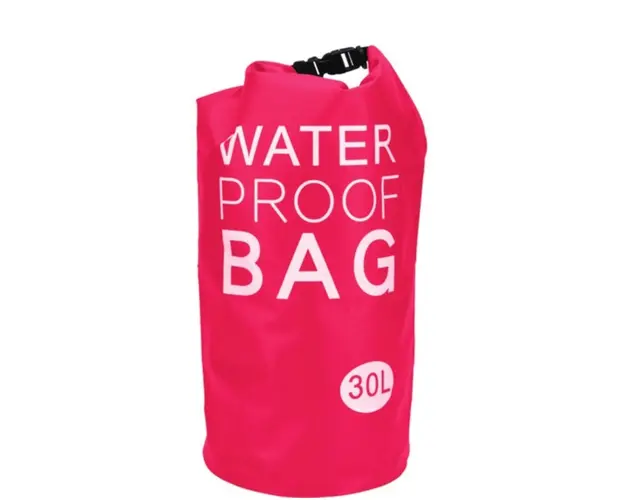 Geanta pentru cumparaturi Waterproof, 30L, 27x61 cm, polivinil, roz