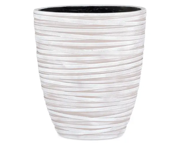 Ghiveci Loop, 33x36 cm, polirasina, ivoar