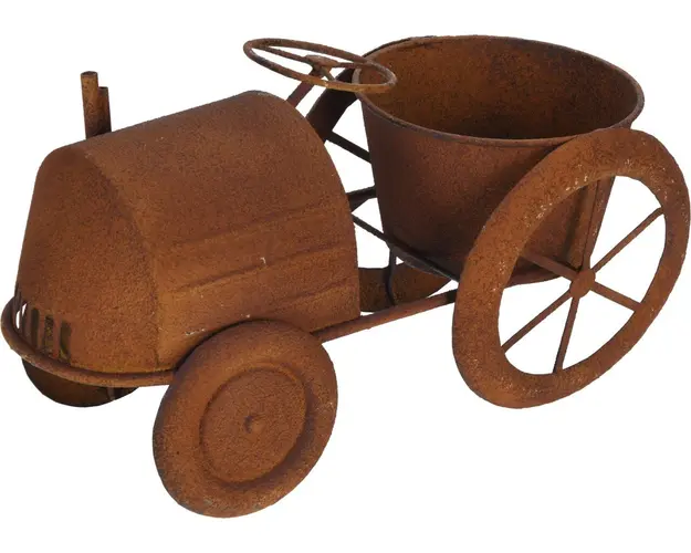 Ghiveci Tractor, 38x18x20.5 cm, metal