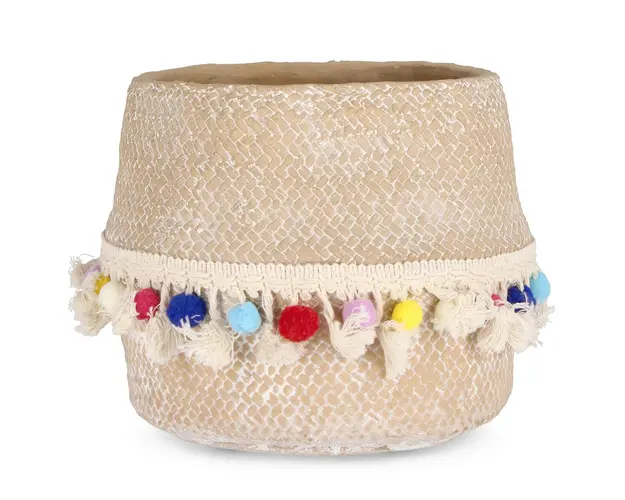 Ghiveci Venezuela, Bizzotto, 23x22.5x20 cm, ciment, natural