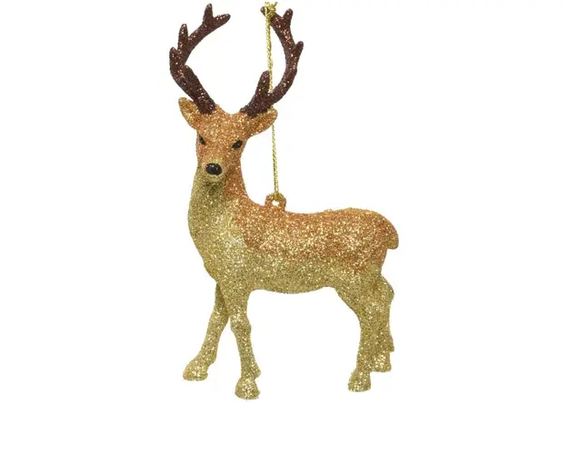 Glob Deer looking left, Decoris, 9.7x5x11.8 cm, plastic, multicolor