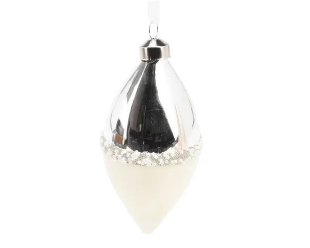 Glob Drop Shape v2, Excellent Houseware, 6.1x12.8 cm, sticla, argintiu