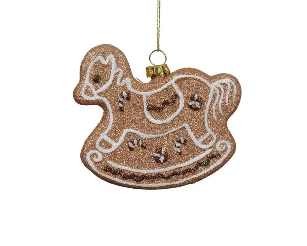 Glob Gingerbread Horse, Decoris, 12x2x7 cm, plasic, maro
