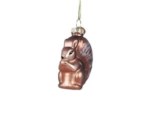 Glob Squirrel, Decoris, 3.2x5.3x7.1 cm, sticla, auriu