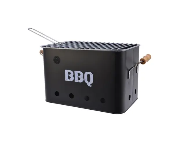 Gratar BBQ, Decoris, 32.5x21x21 cm, metal, negru
